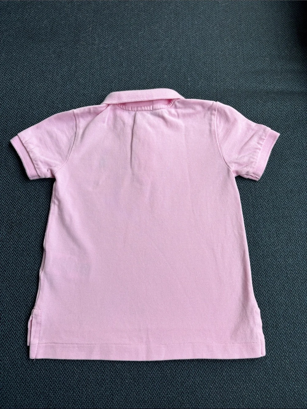 Polo Ralph Lauren Light Pink Polo with Navy Logo Boys Size 2/2T EUC